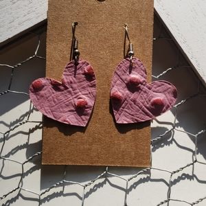 Leather earrings